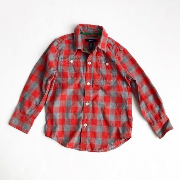 Baby Gap factory flannel button down EUC XS (4-5T) - Picture 1 of 2